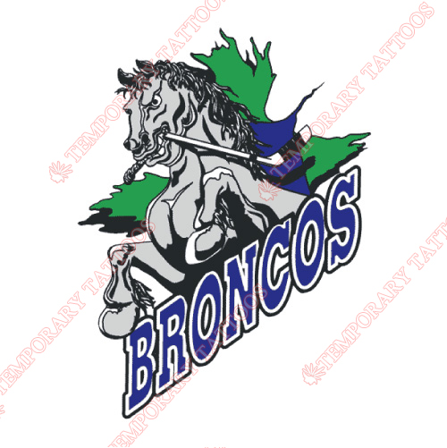 Swift Current Broncos Customize Temporary Tattoos Stickers NO.7557